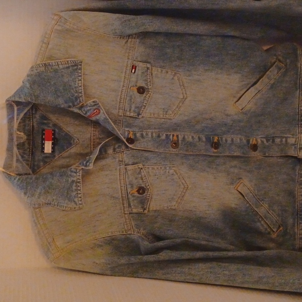 Tommy Hilfiger Women's Distressed Jean Jacket Size S